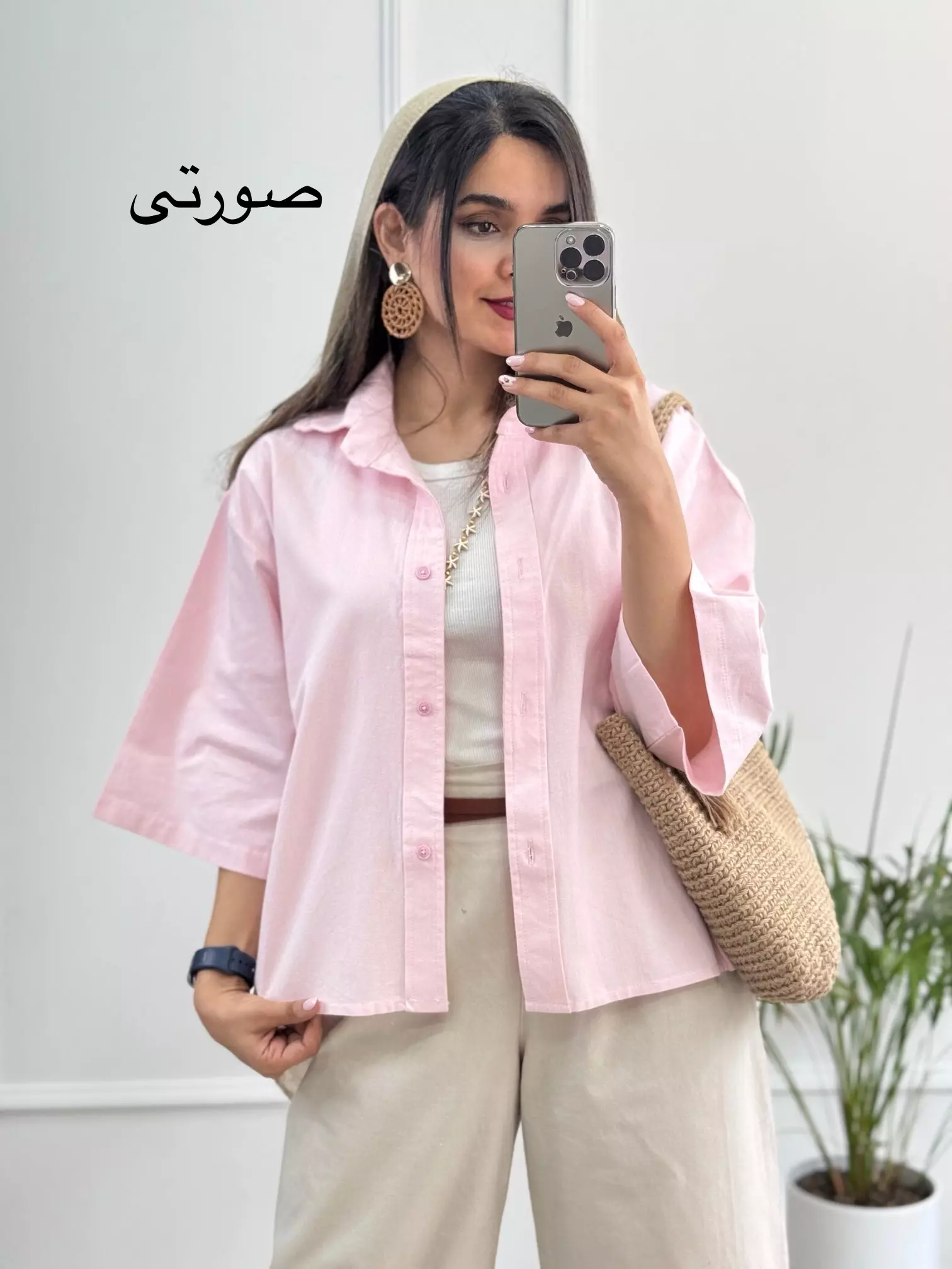 مانتو لینن باکسی هلنا (دارای ایراد جزئی )